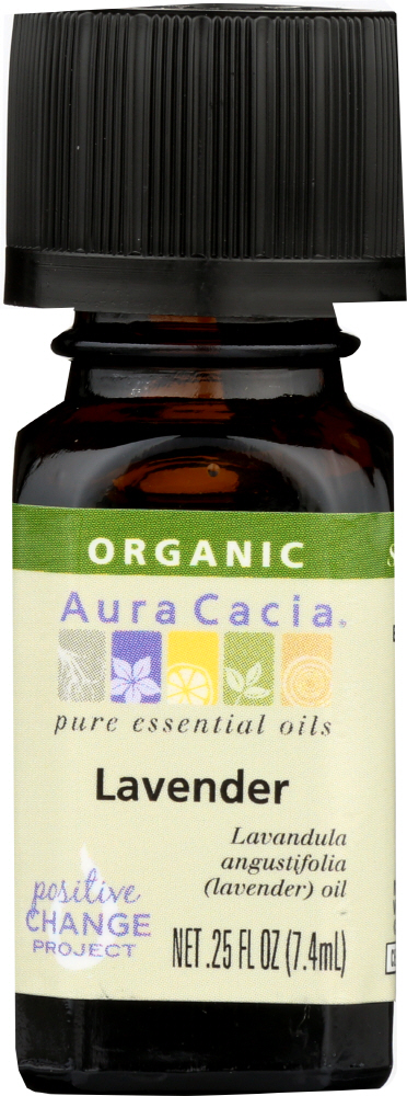 AURA CACIA: Organic Lavender Essential Oil, 0.25 oz Image