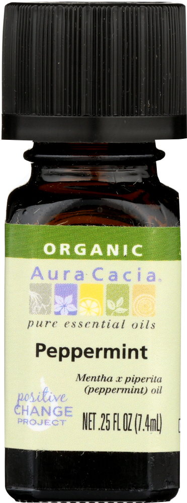 AURA CACIA: Organic Peppermint, 0.25 oz Image