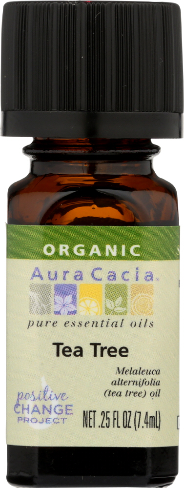 AURA CACIA: Organic Tea Tree Essential Oil, 0.25 oz Image
