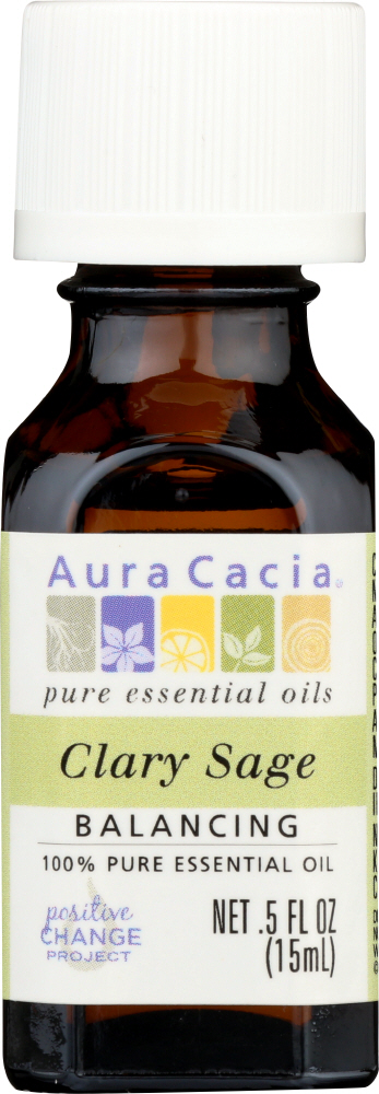 AURA CACIA: Essential Oil Clary Sage, 0.5 Oz Image
