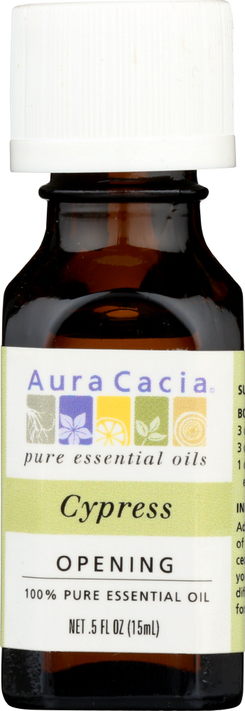 AURA CACIA: 100% Pure Essential Oil Cypress, 0.5 Oz Image