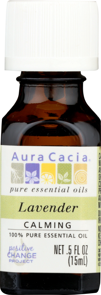 AURA CACIA: 100% Pure Essential Oil Lavender, 0.5 Oz Image