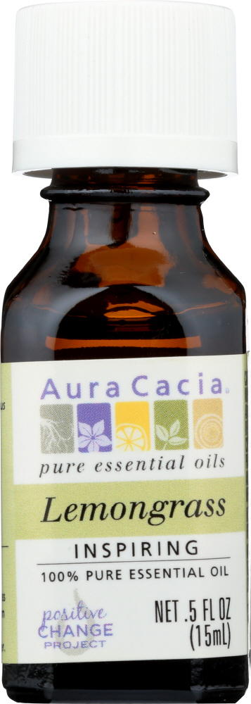 AURA CACIA: 100% Pure Essential Oil Lemongrass, 0.5 Oz Image