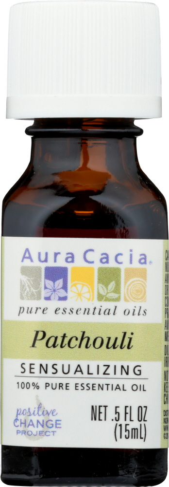 AURA CACIA: 100% Pure Essential Oil Patchouli, 0.5 Oz Image