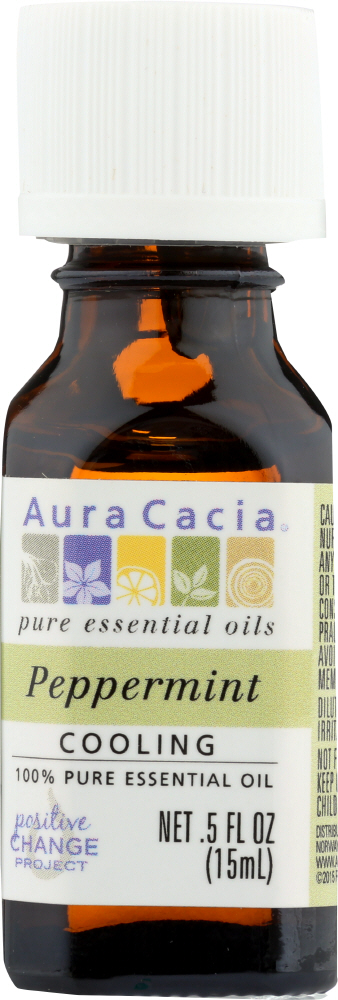 AURA CACIA: 100% Pure Essential Oil Peppermint, 0.5 Oz Image