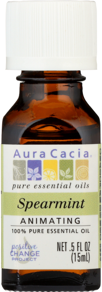 AURA CACIA: 100% Pure Essential Oil Spearmint, 0.5 Oz Image