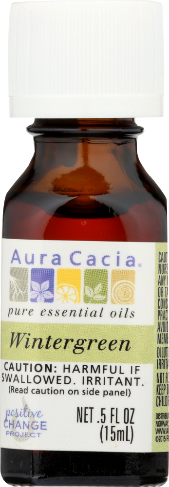 AURA CACIA: 100% Pure Essential Oil Wintergreen, 0.5 Oz Image