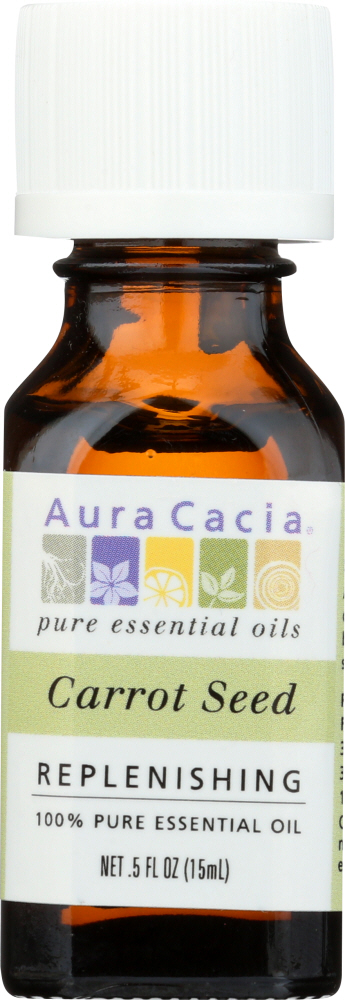 AURA CACIA: 100% Pure Essential Oil Carrot Seed, 0.5 Oz Image