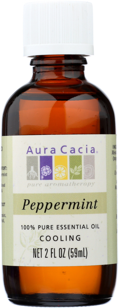 AURA ACACIA: 100% Pure Essential Oil Peppermint, 2 oz Image