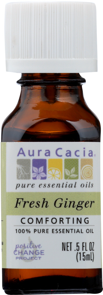 AURA CACIA: Oil Essential Fresh Ginger, 0.5 oz Image