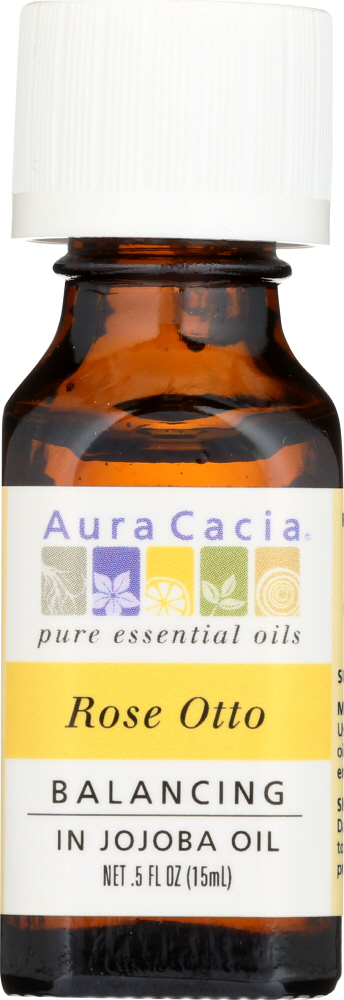 AURA CACIA: Rose Otto in Jojoba Oil, 0.5 oz Image