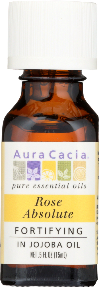 AURA CACIA: Rose Absolute in Jojoba Oil, 0.5 oz Image