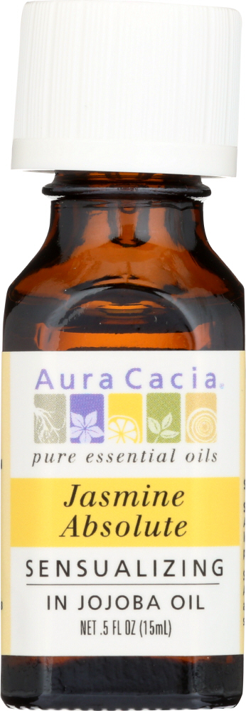 AURA CACIA: Jasmine Absolute in Jojoba Oil, 0.5 oz Image