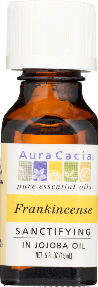 AURA CACIA: Precious Essential Oil Frankincense Jojoba, 0.5 oz Image