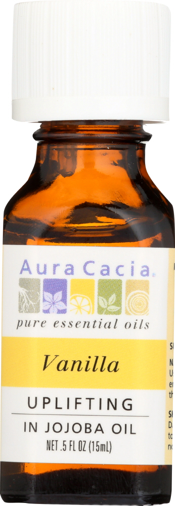 Aura Cacia Pure Essential Oil, Vanilla, Uplifting - 0.5 fl oz