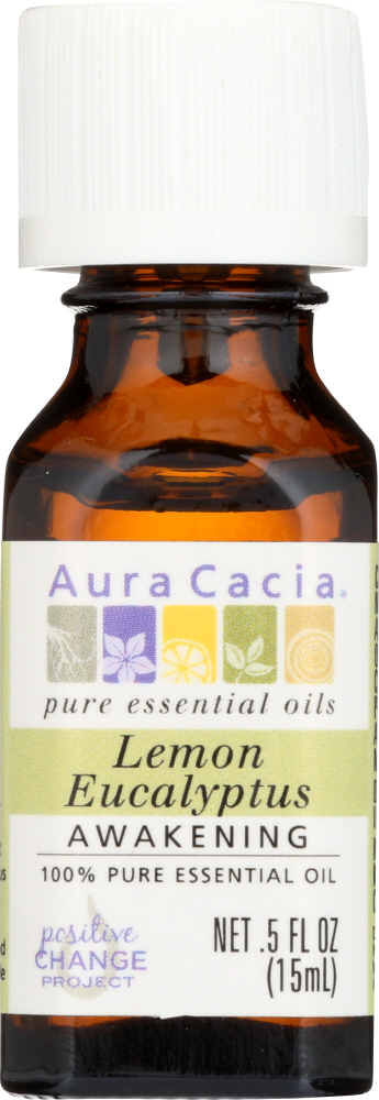 AURA CACIA: Essential Oil Awakening Lemon Eucalyptus, 0.5 oz Image
