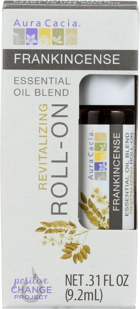 AURA CACIA: Oil Essential Roll-on Frankincense, 0.31 oz Image