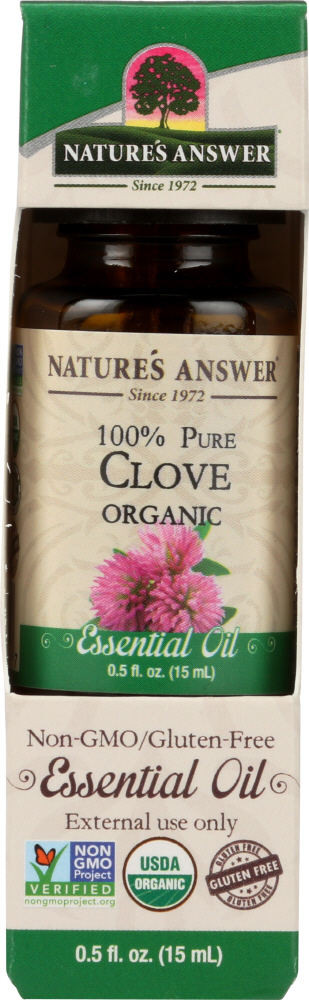 NATURE’S ANSWER: Organic Essential Oil 100% Pure Clove, 0.5 oz Image