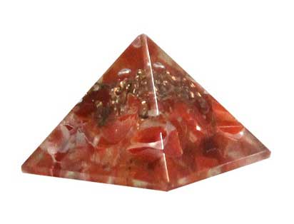 25-30mm Orgone Carnelian pyramid - Koshas Koshas