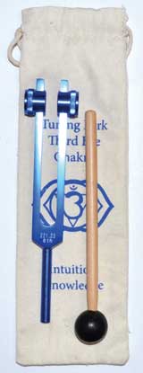 8 1/2″ Third Eye (dark blue) tuning fork Image