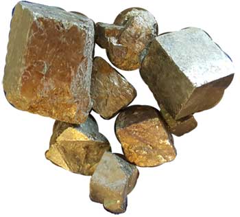 1 lb Pyrite cubed stones Image