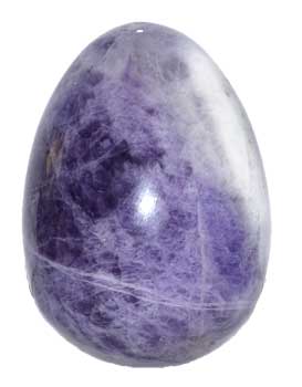 2″ Amethyst, Cheveron egg Image