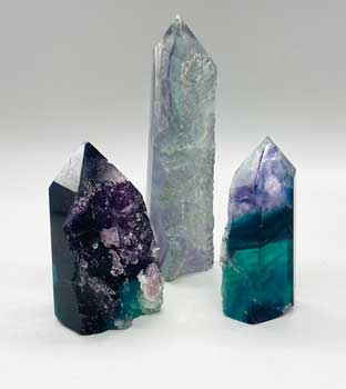 .2-.4# Fluorite, natural 1 side obelisk Image