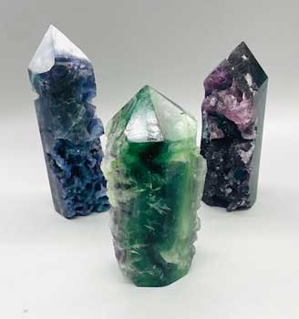 .7-1.2# Fluorite, natural 1 side obelisk Image