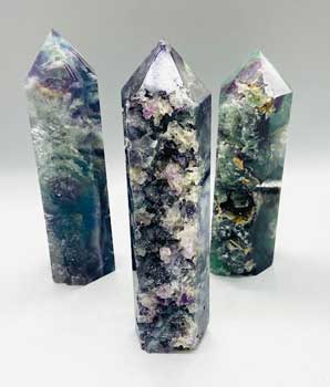 1.7-2.5# Fluorite, natural 1 side obelisk Image