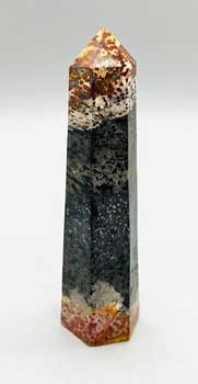 4″ Palm Root Fossil obelisk Image