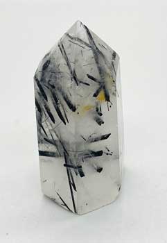 2+” Quartz w Black Tourmaline obelisk Image