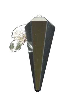 6-sided Black Agate pendulum Image