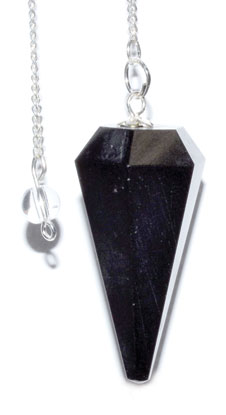 6-sided Black Tourmaline pendulum Image
