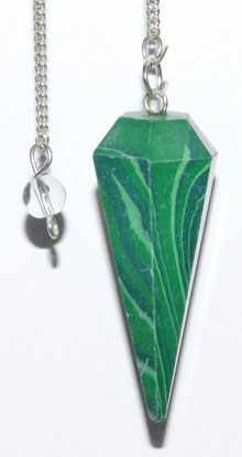 6-sided Malachite pendulum Image