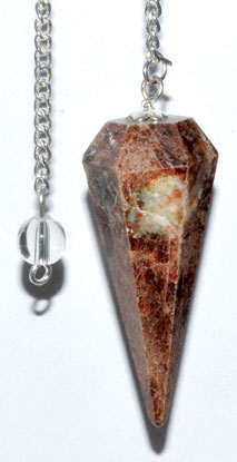 6-sided Garnet pendulum Image