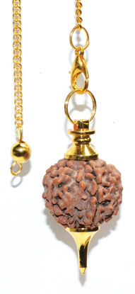 Gold Rudraksha pendulum Image