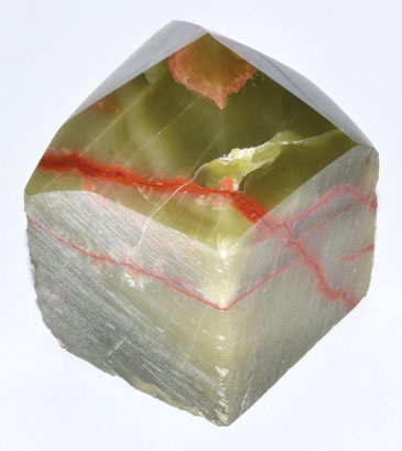 Aragonite, Green top polished point Image
