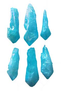1 lb Angel Aqua Blue Crystal unpolished points Image