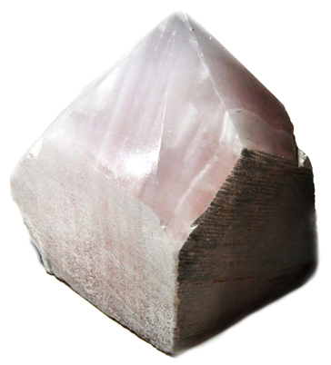 Calcite, Pink top polished point Image