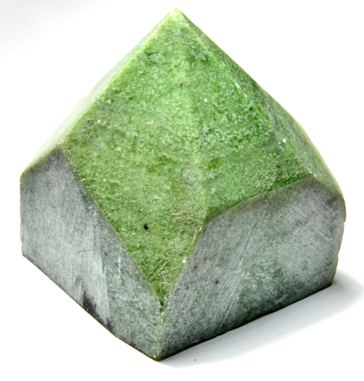 Garnet, Green top polished point Image