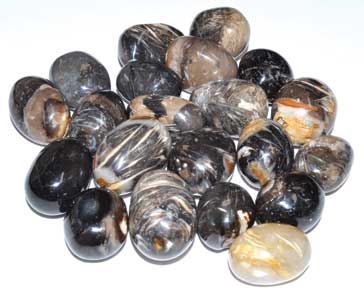 1 lb Agate, Feather tumbled stones Image