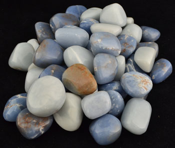 1 lb Angelite tumbled stones Image
