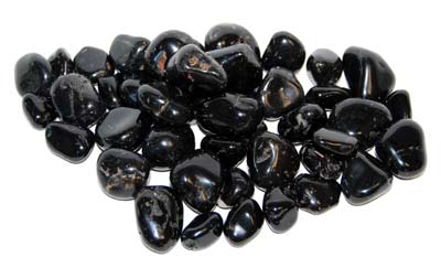 1 lb Black Onyx tumbled stones Image
