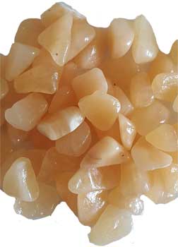 1 lb Orange Calcite tumbled stones Image