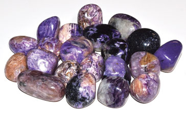 1 lb Charoite tumbled stones Image