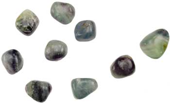1 lb Rainbow Flourite tumbled stones Image