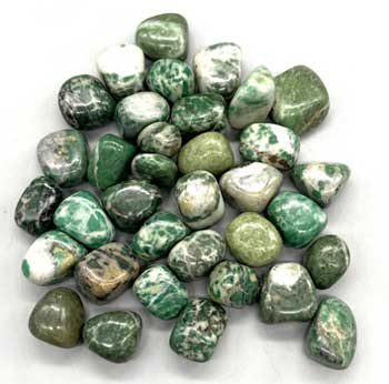 1 lb Jade, Rich tumbled stones Image