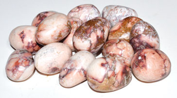 1 lb Jasper, Pink tumbled stones Image