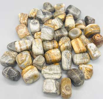 1 lb Onyx, Stripe tumbled stones Image