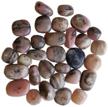 1 lb Opal, Pink tumbled stones Image
